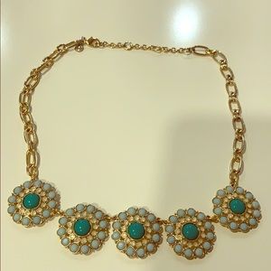 Green stone bauble necklace